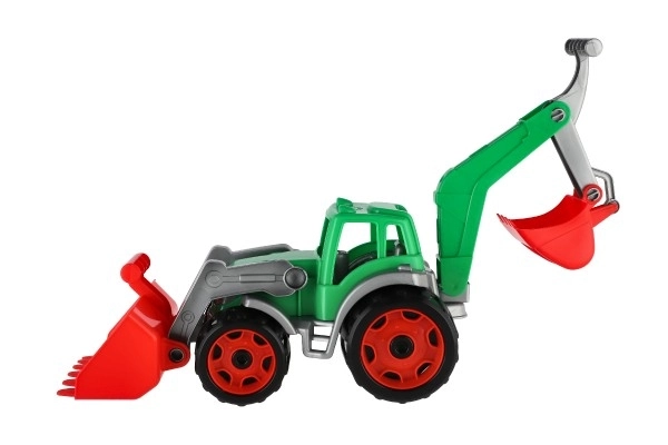 Traktor z žlico in bagrom