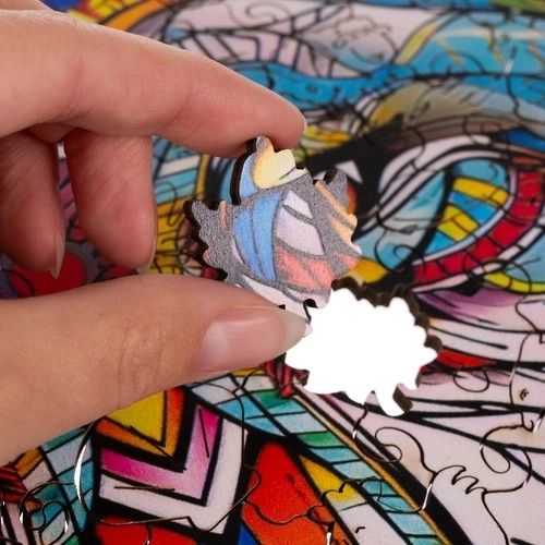Lesne puzzle Kruzzel volčji motiv