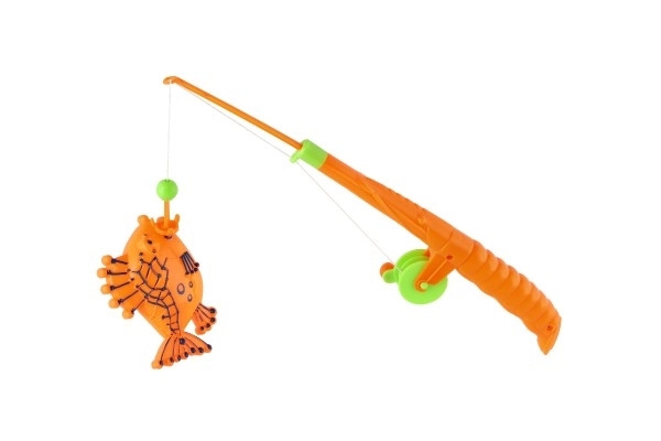 Igra ribe/ribič magnetna plastika 3kosi+palica plastika 34cm barvni mix na kartici