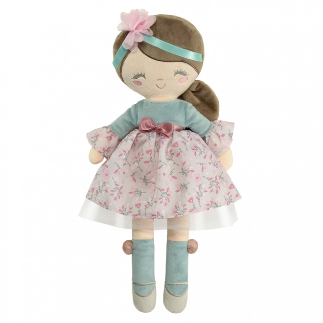 DeCuevas 20045 Plišasta punčka PROVENZA - 36 cm s posteljico