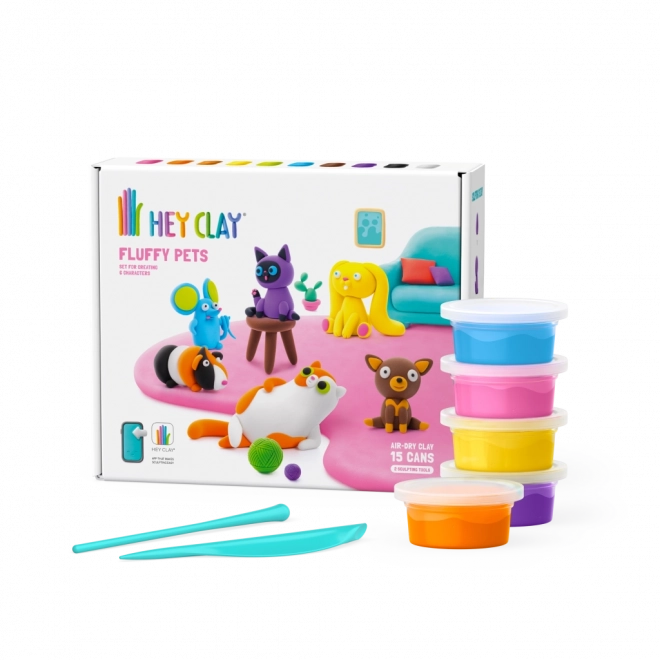Modelirna masa Hey Clay prisrčni ljubljenčki