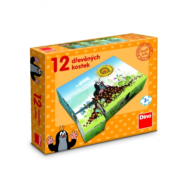 Dino Lesene kocke Krtkov letni čas 12 kos