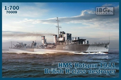 Plastični model ladje HMS Hotspur 1941 Britanski rušilec razreda H