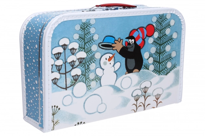 Krtek otroški kovček Krtek in snežak 35cm