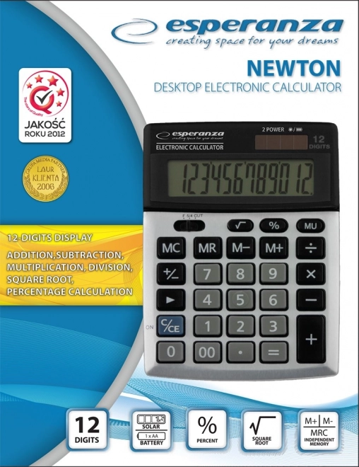 Elektronski namizni kalkulator newton ecl102