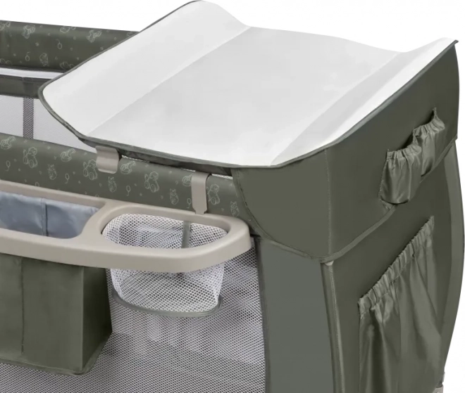 Potovalna posteljica Lionelo Sven Plus Beige Olive