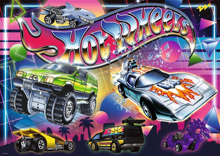 Sestavljanka TREFL Hot Wheels 80. leta, 500 kosov