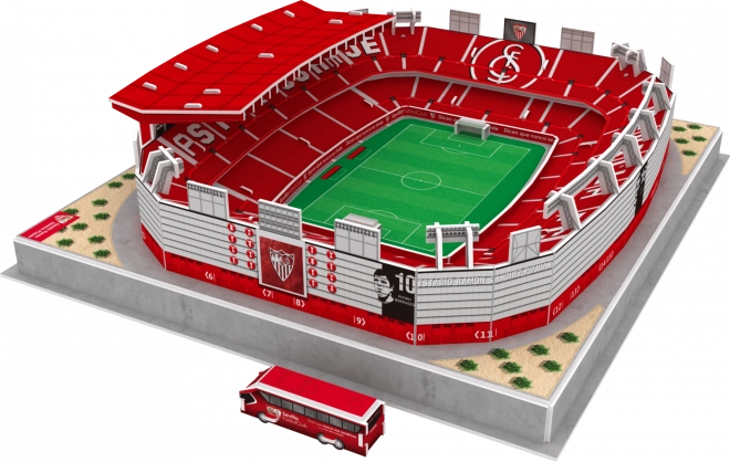 Svetleči 3D puzzle stadion Ramón Sánchez-Pizjuán - FC Sevilla