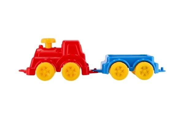 Lokomotiva/Vlak z vagonom 41cm plast v mreži 21x13x22cm 12m+