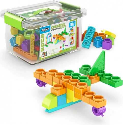Gradbeni komplet Engino Box Junior – 10 modelov za otroke od 4 let
