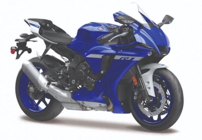 Model Motor Yamaha YZF-R1 2021 s stojalom
