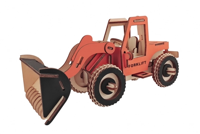 Woodcraft Leseni 3D sestavljanka Bager