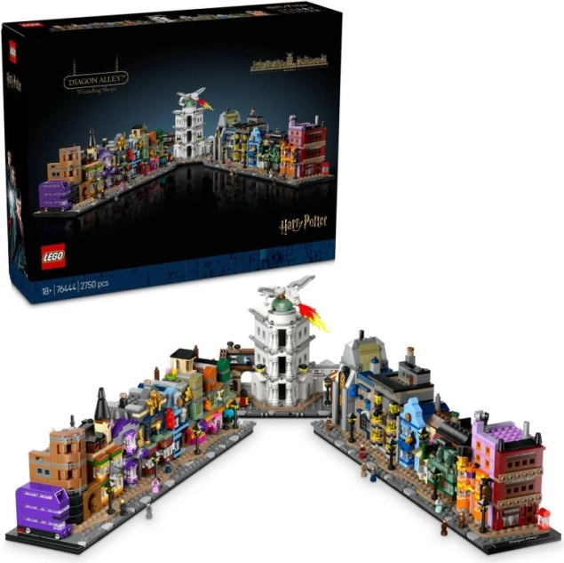 Miniaturni model Čarovniške trgovine na Prečni ulici LEGO Harry Potter
