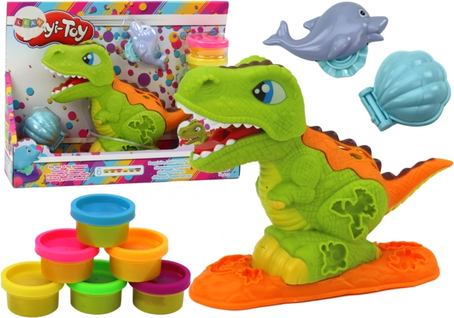 Dinosaurus Set za plastelin 6 barv Delfin Školjka