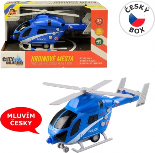 Policijski helikopter na vztrajnik z lučjo in zvokom 20 cm