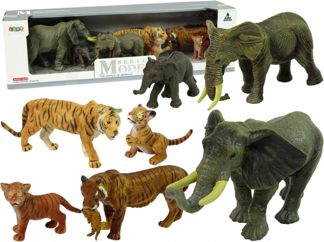 Set figuric Afrika – sloni in tigri za otroke
