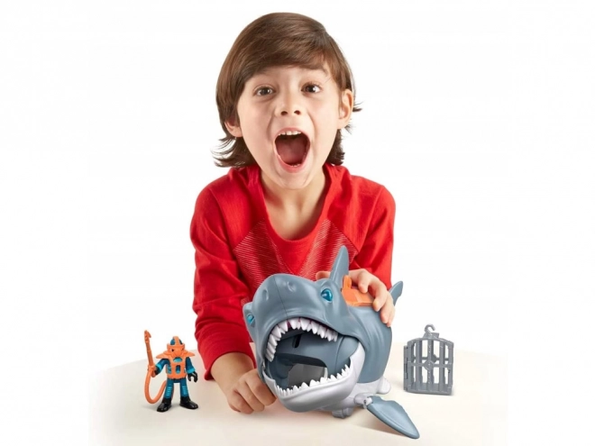 Mega napadalni morski pes Imaginext s premičnimi čeljustmi