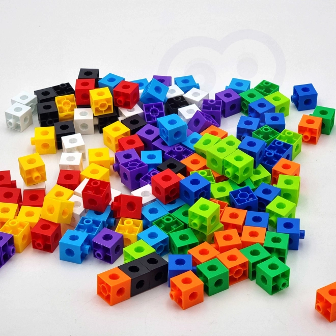 Woopie matematična konstrukcijska igrača s kockami in vzorci 148 delov