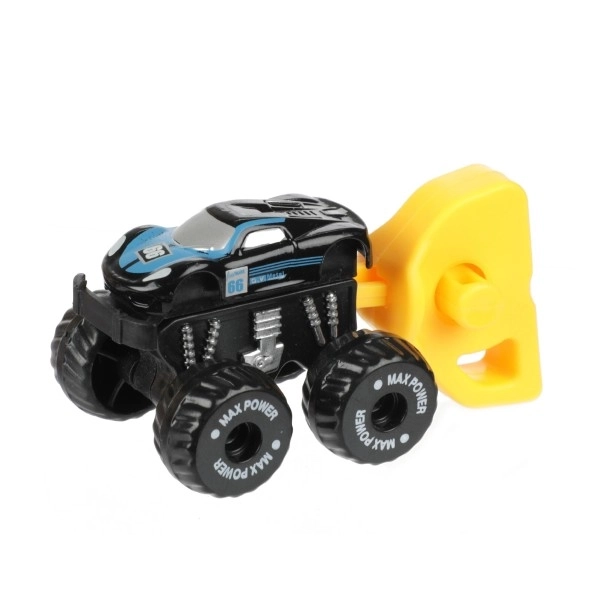 Avto terenskega mini s starterjem plast 4cm v plastičnem jajcu 5x10cm 12kos v škatli