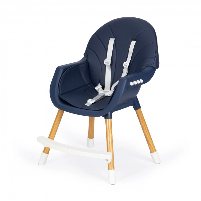 Ekotoys jedilna stolica 2v1 modra
