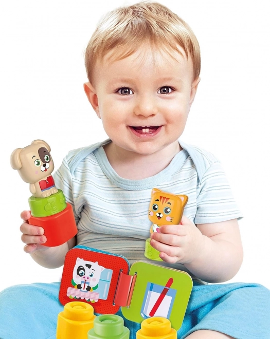 CLEMENTONI Soft Clemmy Igralni komplet z knjižico Ljube živali
