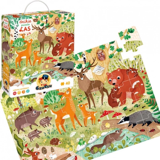 CzuCzu Puzzle Divji gozd 40 kosov