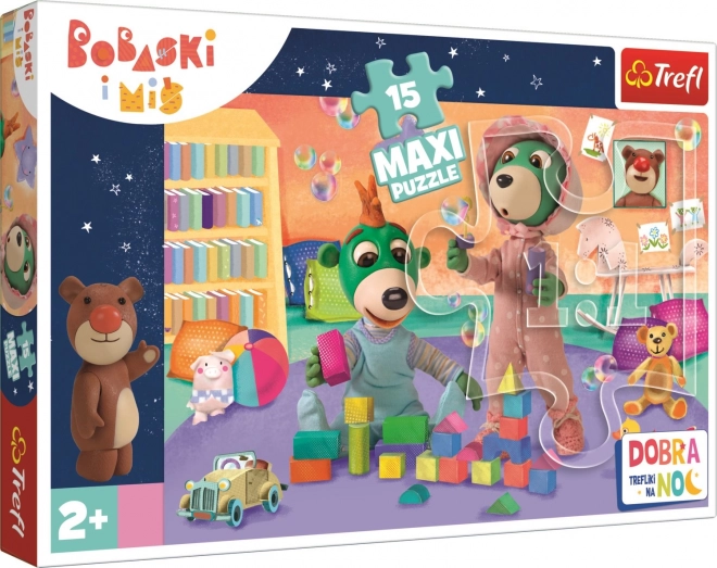 Puzzle Lahko noč, Treflíci Vesel svet otrok MAXI