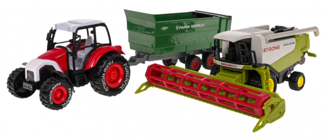 Set kmetijskih vozil Traktor + kombajn