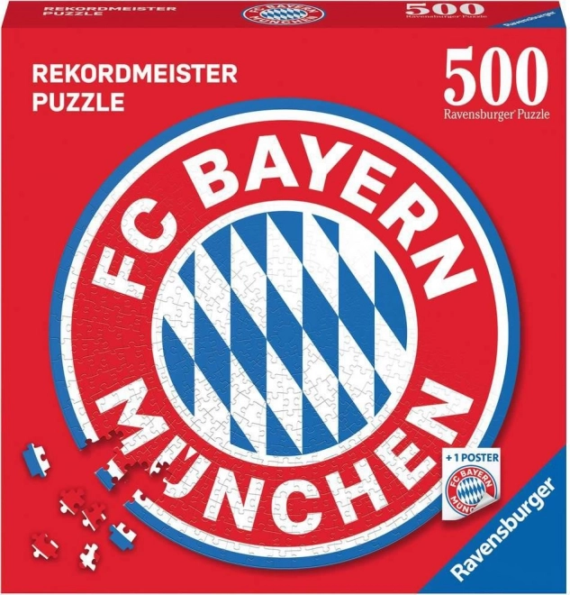 Okrogla sestavljanka FC BAYERN – logotip, 500 kosov