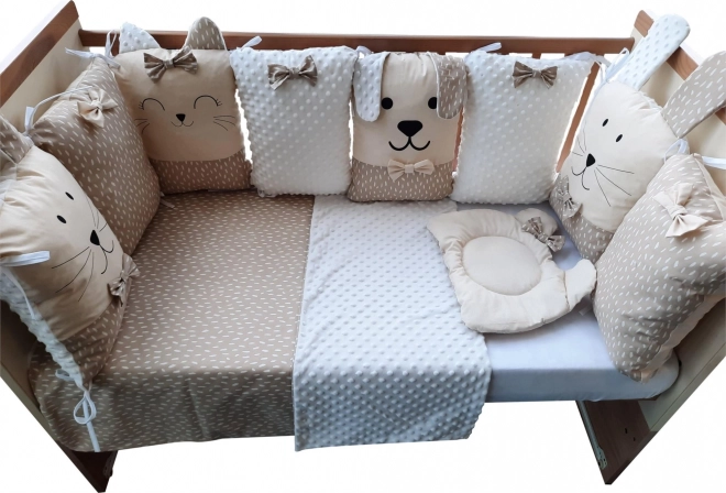 Komplet za posteljico Sleep Guardian 12-delni bež