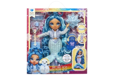 Rainbow High Zimska modna punčka - Skyler (Modra)