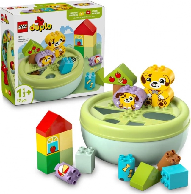 Lego duplo razvrščevalnik oblik: hiška s psički