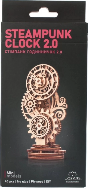 Ugears 3D lesene mehanske uganke Steampunk ura