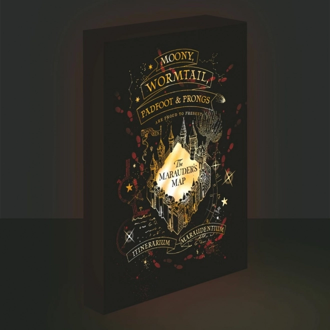 Osvetlitev LED slike Harry Potter - Marodérjev zemljevid