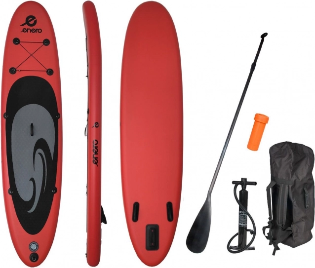 Paddleboard ENERO 320 cm rdeče-črno-siv
