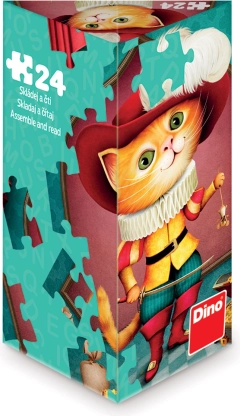 Dino puzzle Maček v škornjih 24 kosov