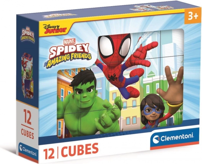 Slikovne kocke Spidey in njegovi čudoviti prijatelji – 12 kock