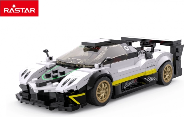 Gradbeni komplet avtomobila 1:28 PAGANI ZONDA R od Rastar, bela