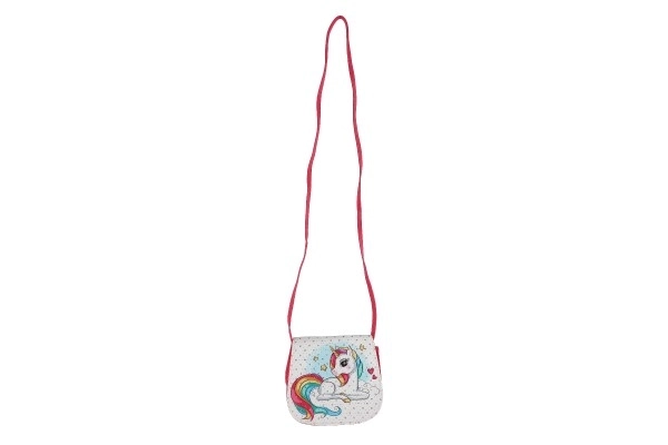 Torbica/torba samorog s kamni plast 4 barve v vrečki 17x15x3cm