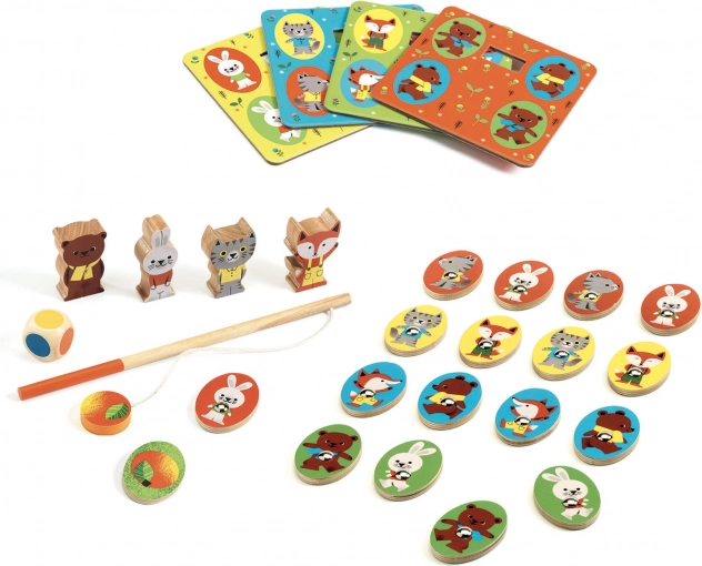 Djeco komplet 4 iger Ludo Wood