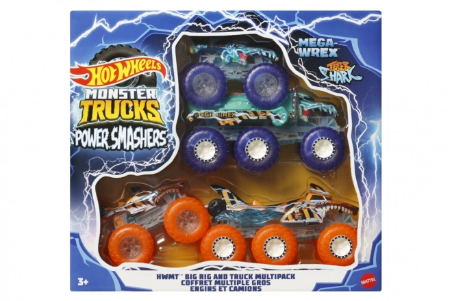 Hot Wheels Monster Trucks Power Smashers set avtomobilov