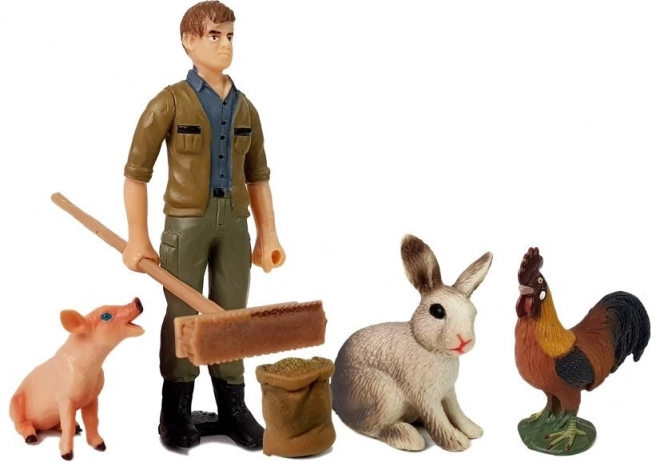Set figurk Kmetija: Domače živali in kmet