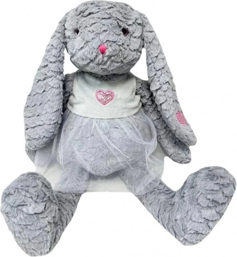 Plišasti zajček Rozia 32 cm siv