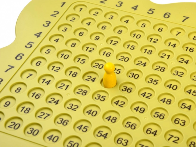 Izobraževalna matematična igra s tabelo množenja