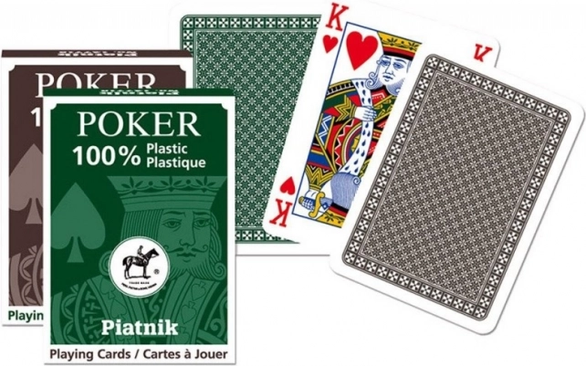 Plastične karte za POKER in BRIDGE – francoski tip