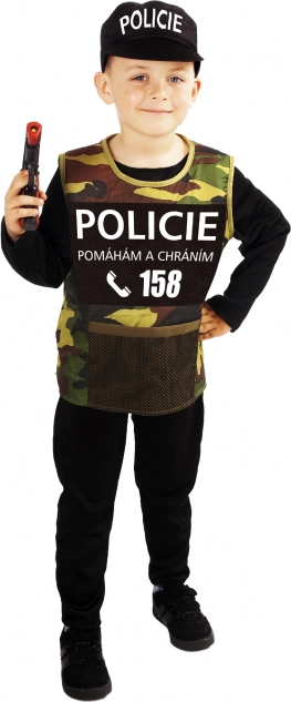 Otroški policijski kostum – eko pakiranje, velikost M