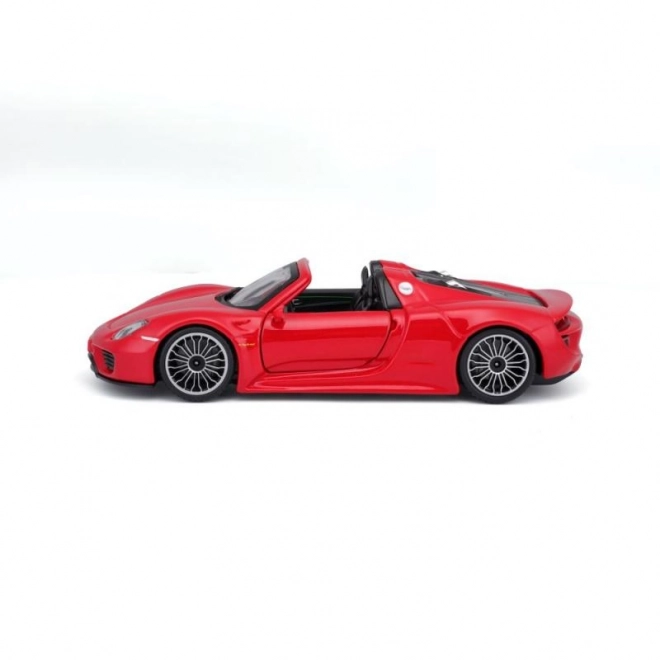 Bburago Porsche 918 Spyder rdeči model 1:24