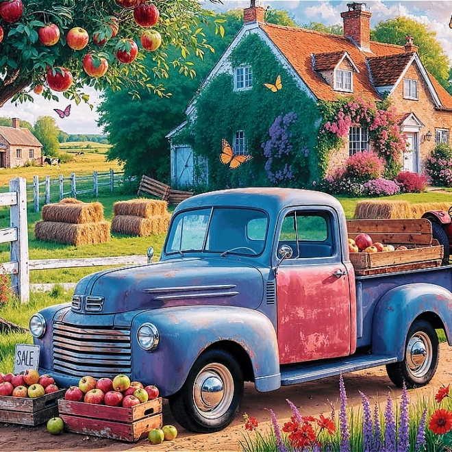 Puzzle TREFL Premium Plus Čajni Čas: Kmetov Avto 500 Kosov