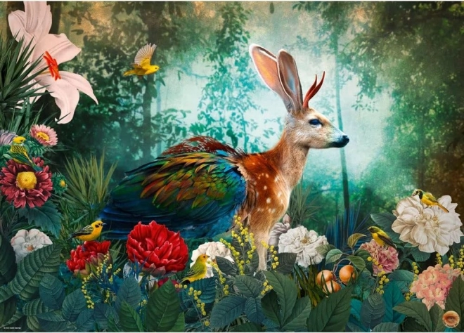 Sestavljanka Fantastična favna Jackalope 1000 kosov