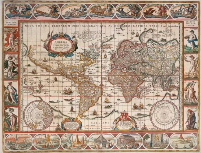Ravensburger sestavljanka Zemljevid sveta 1650 – 2000 koščkov